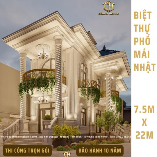MẪU NH&Agrave; M&Aacute;I NHẬT 2 TẦNG , 2 MẶT TIỀN 
