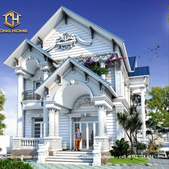 Nh&agrave; T&acirc;n Cổ Điển 2 Tầng M&aacute;i Th&aacute;i Tại Đồng Nai