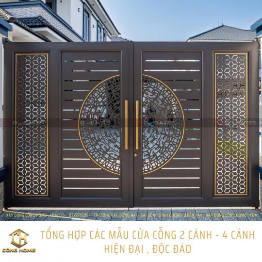 TỔNG HỢP CỬA CỔNG 2 C&Aacute;NH -  4 C&Aacute;NH HIỆN ĐẠI ĐỘC Đ&Aacute;O 