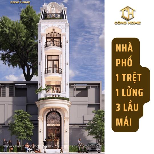 Biệt Thự phố 5 tầng T&acirc;n Cổ Điển 