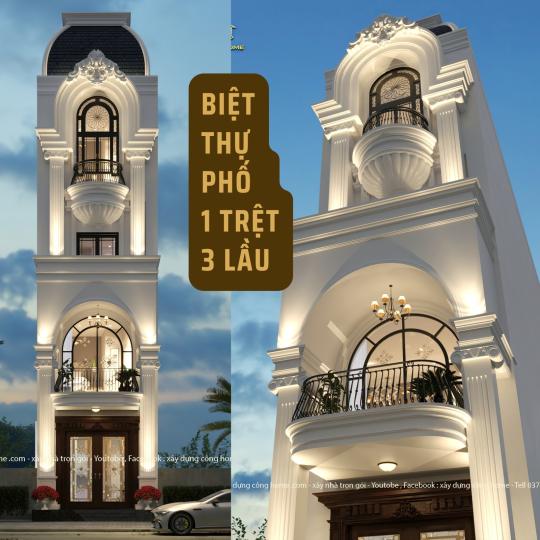 BIỆT THỰ T&Acirc;N CỔ ĐIỂN 4 TẦNG TẠI THỦ ĐỨC TPHCM