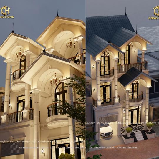 BIỆT THỰ 3 TẦNG M&Aacute;I TH&Aacute;I