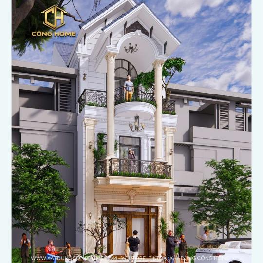 Thiết Kế Biệt Thự 3 Tầng M&aacute;i Th&aacute;i 5x20m Si&ecirc;u Quyền Qu&yacute;