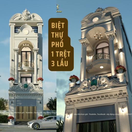 BIỆT THỰ T&Acirc;N CỔ ĐIỂN 4 TẦNG TẠI TP T&Acirc;N UY&Ecirc;N VISIP 2
