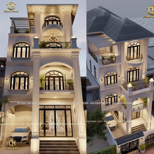 BIỆT THỰ 4 TẦNG M&Aacute;I NHẬT P2