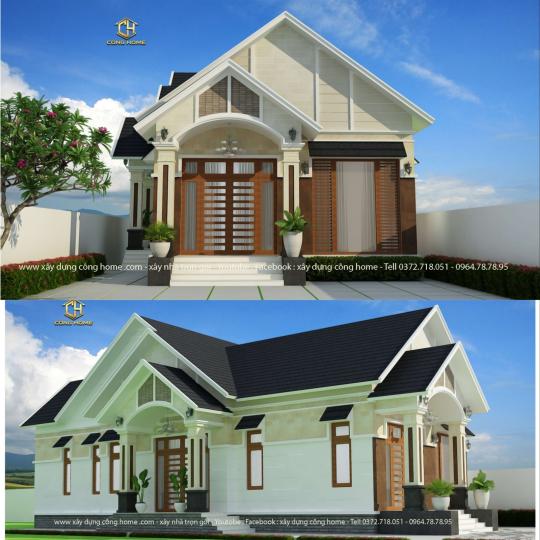 Nh&agrave; 1 tầng m&aacute;i th&aacute;i s&acirc;n vườn tại định qu&aacute;n đồng nai 