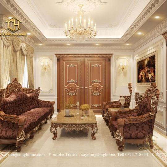 NỘI THẤT T&Acirc;N CỔ ĐIỂN GỖ G&Otilde; ĐỎ TẠI LONG TH&Agrave;NH ĐỒNG NAI 