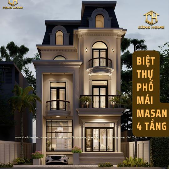 Biệt Thự 4 tầng T&acirc;n Cổ Điển Đẹp Tại  TPHCM 