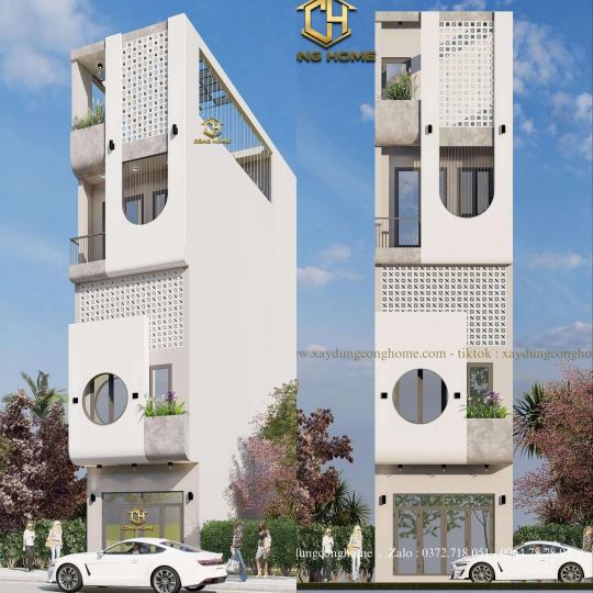 NH&Agrave; PHỐ HIỆN ĐẠI 5 TẦNG TẠI BI&Ecirc;N H&Ograve;A ĐỒNG NAI 2 